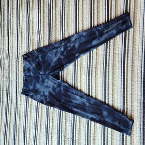 Danskin Yoga Pants, Blue Tie Dye, Size Medium